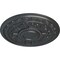 Ekena Millwork Tellson Ceiling Medallion (Fits Canopies up to 6 3/4"), Hand-Painted Pewter, 30 5/8"OD x 2 1/2"P CM30TEPES - alternate 2